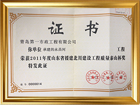 北川永昌河工程-泰山杯